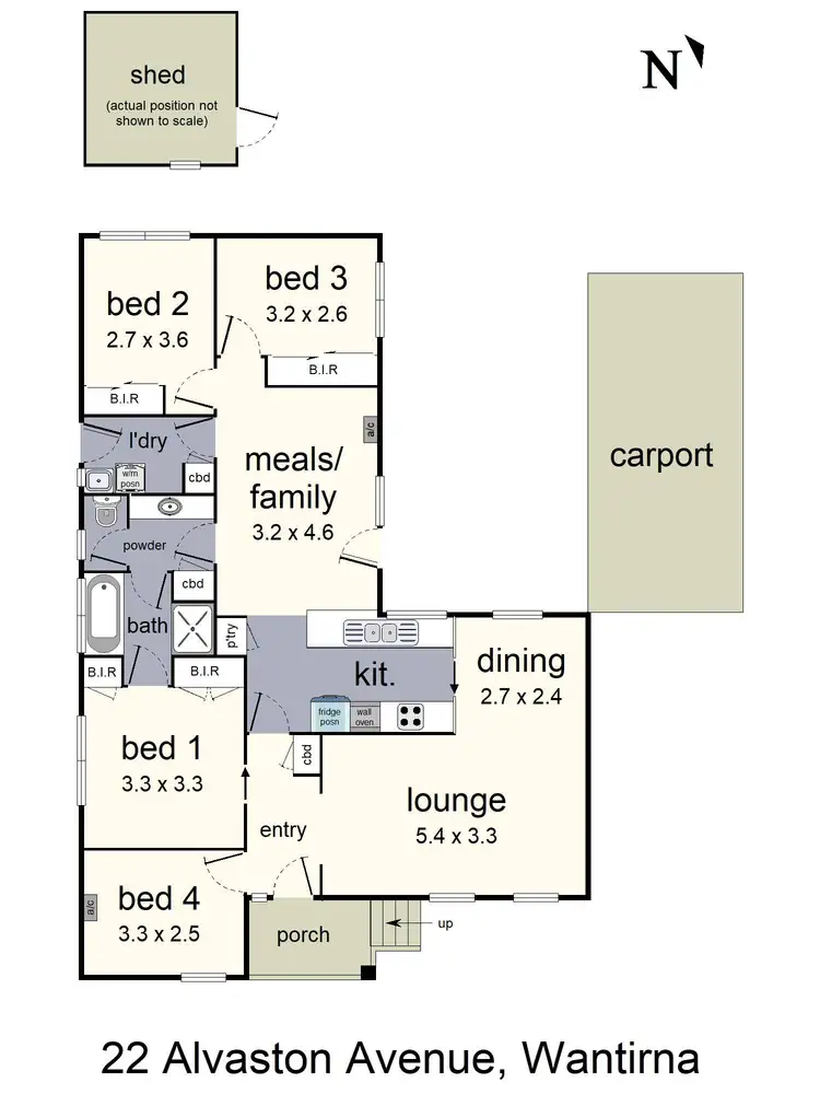 Floorplan of Homely house listing, 22 Alvaston Avenue, Wantirna VIC 3152