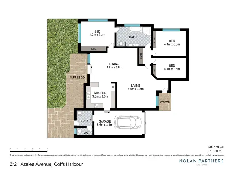 Floorplan of Homely villa listing, 3/21 Azalea Avenue, Coffs Harbour NSW 2450