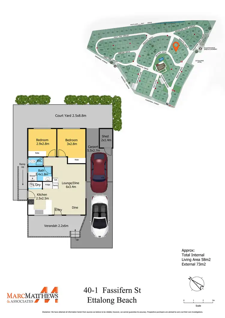 Floorplan of Homely unit listing, 40/1 Fassifern Street, Ettalong Beach NSW 2257
