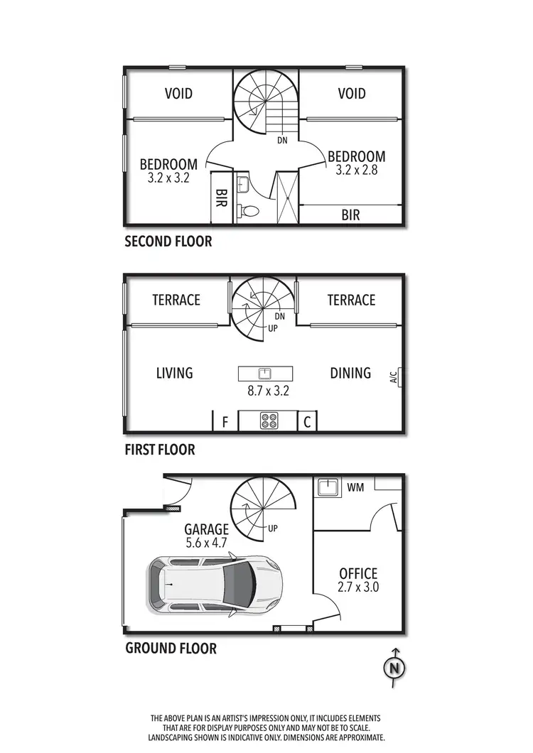 Floorplan of Homely townhouse listing, 72 Little Francis Street, Collingwood VIC 3066
