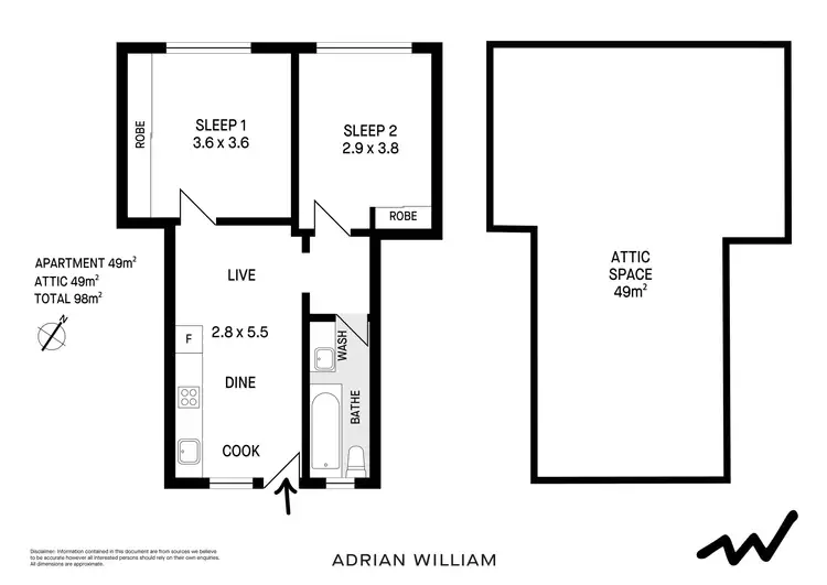 Floorplan of Homely apartment listing, 8/28 Canonbury Grove, Dulwich Hill NSW 2203