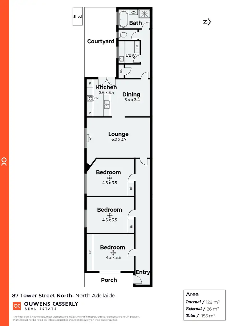 Floorplan of Homely house listing, 87 Tower Street North, North Adelaide SA 5006