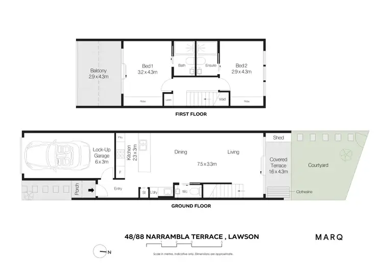 Floorplan of Homely townhouse listing, 48/88 Narrambla Terrace, Lawson ACT 2617