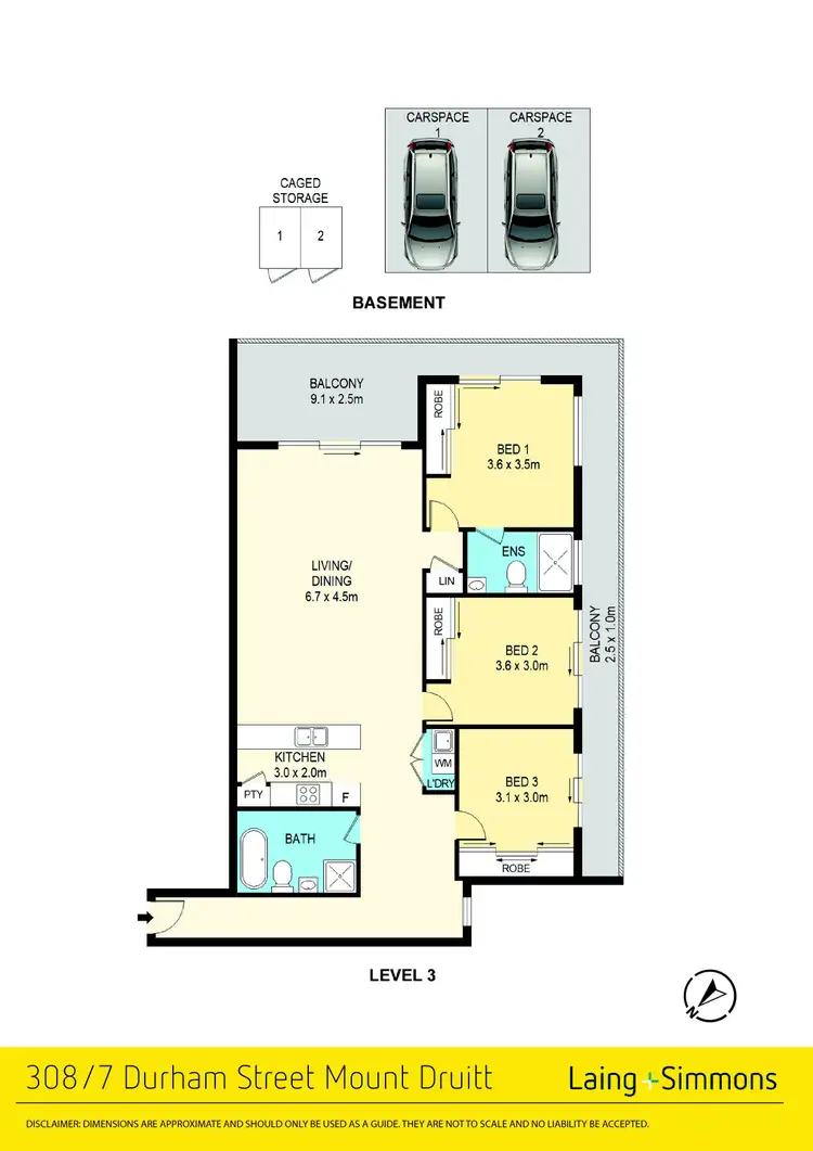 Floorplan of Homely unit listing, 308/7-9 Durham Street, Mount Druitt NSW 2770