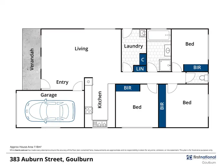 Floorplan of Homely house listing, 383 Auburn Street, Goulburn NSW 2580