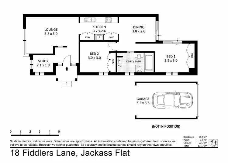 Floorplan of Homely house listing, 18 Fiddlers Lane, Jackass Flat VIC 3556