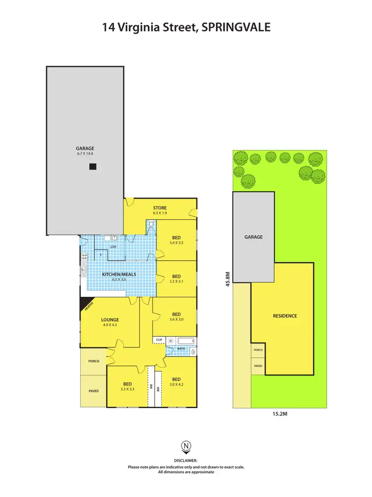 Floorplan of Homely house listing, 14 Virginia Street, Springvale VIC 3171