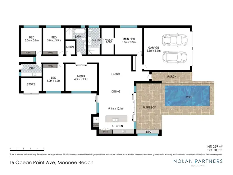 Floorplan of Homely house listing, 16 Ocean Point Avenue, Moonee Beach NSW 2450