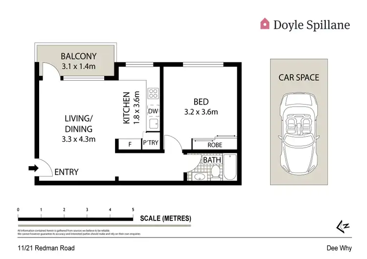Floorplan of Homely apartment listing, 11/21 Redman Road, Dee Why NSW 2099