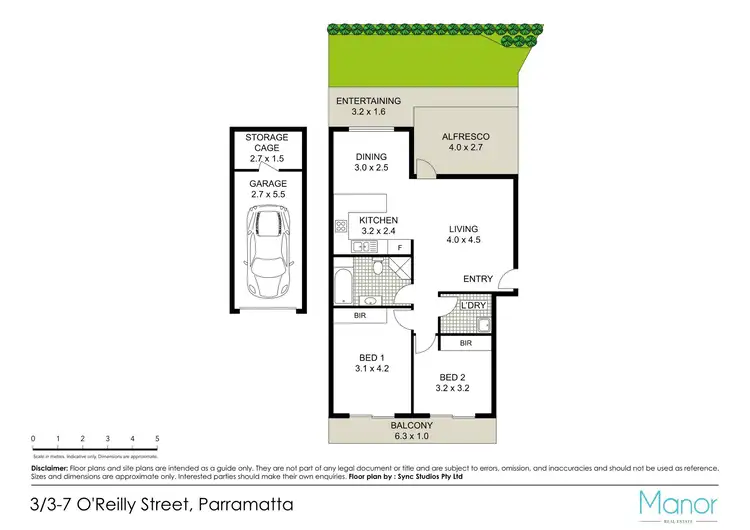 Floorplan of Homely unit listing, 3/3-7 O'Reilly Street, Parramatta NSW 2150
