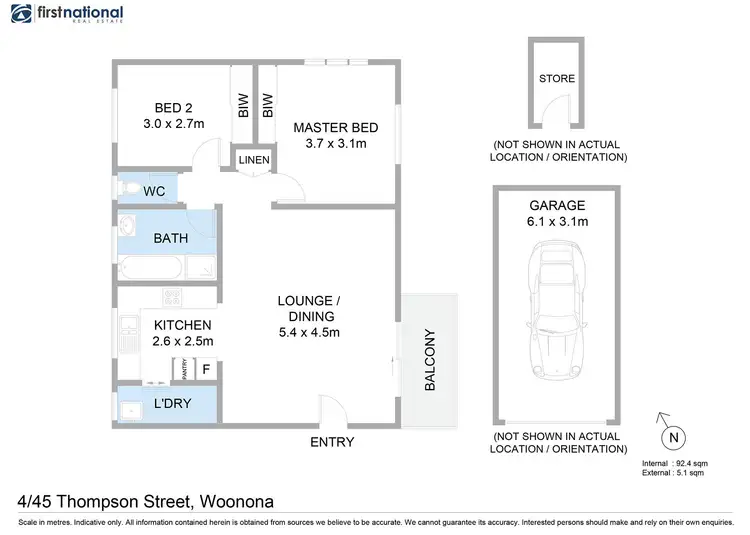 Floorplan of Homely unit listing, 4/45 Thompson Street, Woonona NSW 2517