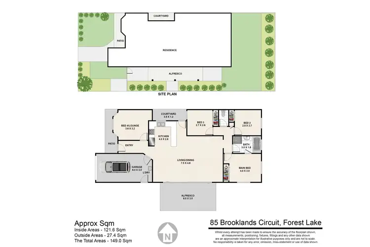 Floorplan of Homely house listing, 85 Brooklands Circuit, Forest Lake QLD 4078