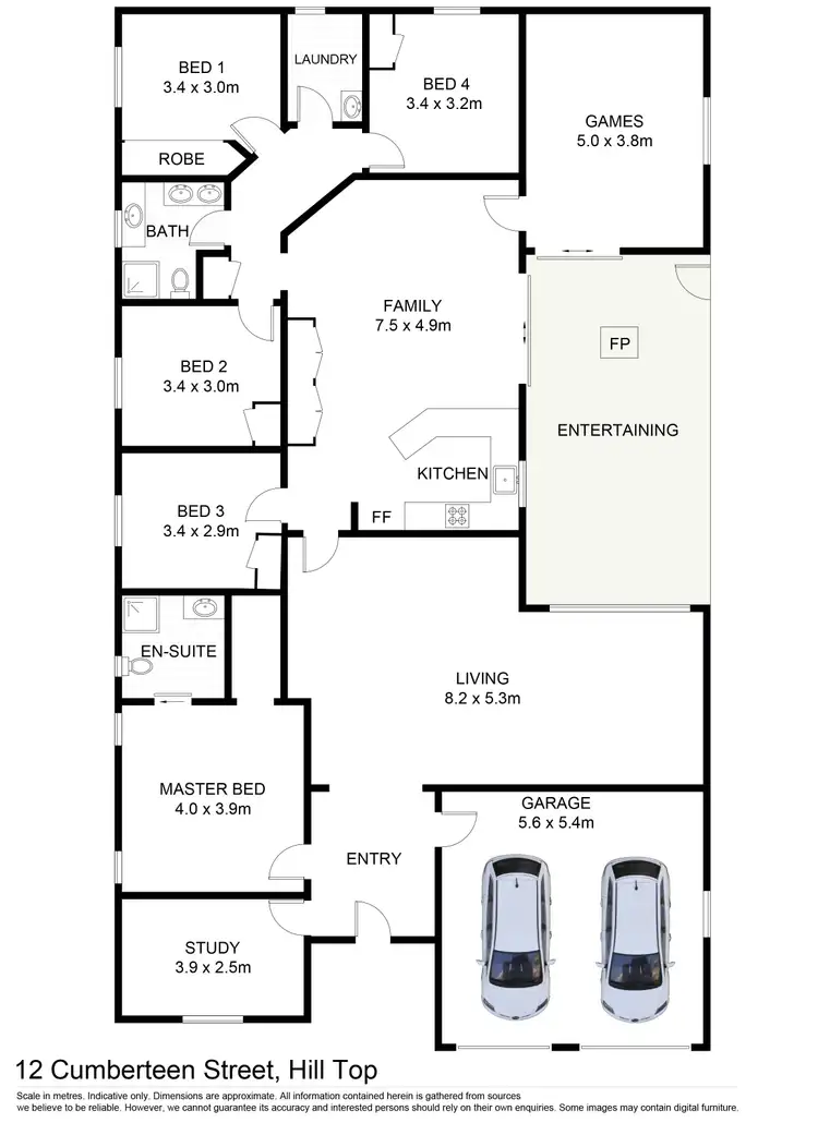 Floorplan of Homely house listing, 12 Cumberteen Street, Hill Top NSW 2575