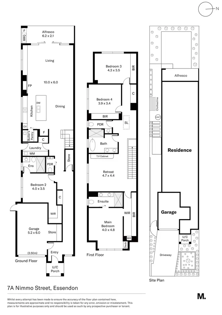 Floorplan of Homely house listing, 7a Nimmo Street, Essendon VIC 3040