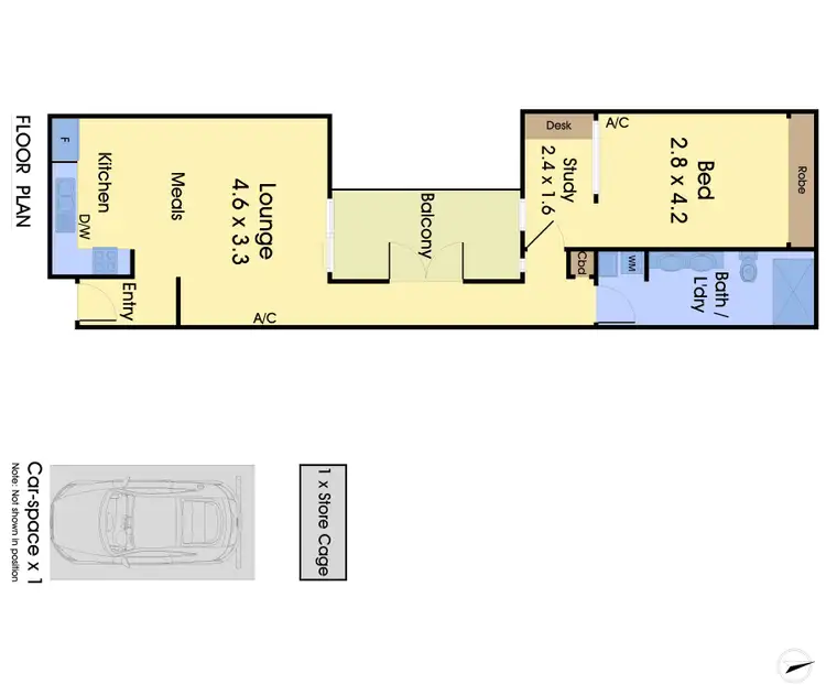 Floorplan of Homely apartment listing, 501/77a Little Oxford Street, Collingwood VIC 3066