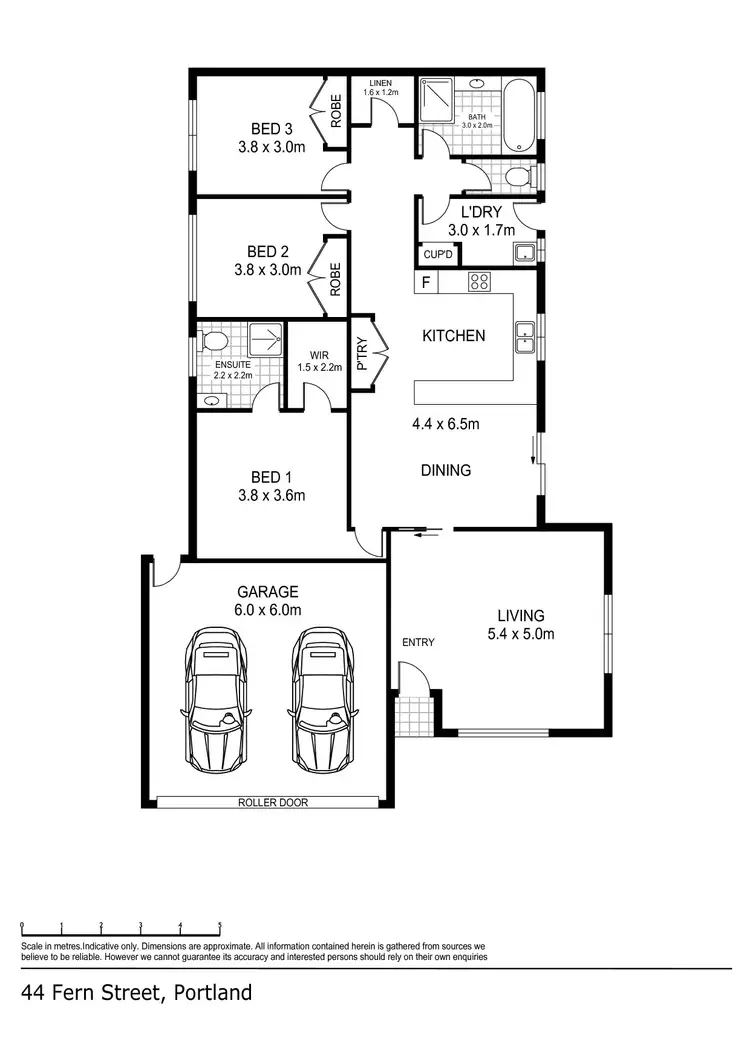Floorplan of Homely house listing, 44 Fern Street, Portland VIC 3305