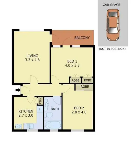 Floorplan of Homely apartment listing, 6/32 Edgar Street, Glen Iris VIC 3146