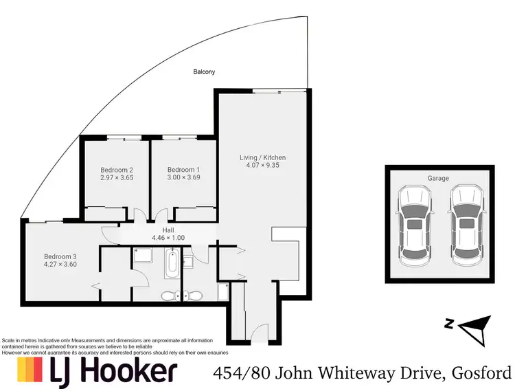 Floorplan of Homely unit listing, 454/80 John Whiteway Drive, Gosford NSW 2250