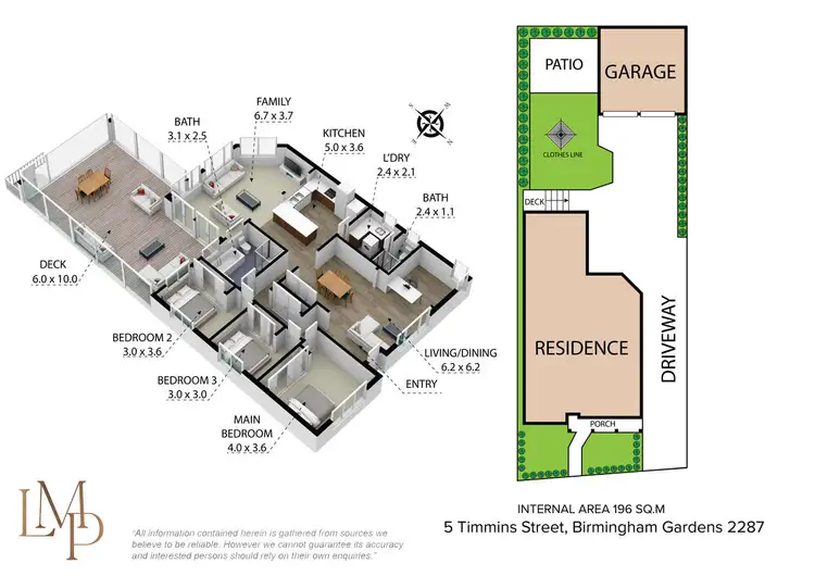 Floorplan of Homely house listing, 5 Timmins Street, Birmingham Gardens NSW 2287