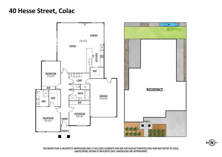 Floorplan of Homely townhouse listing, 40 Hesse Street, Colac VIC 3250
