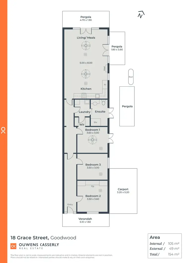 Floorplan of Homely house listing, 18 Grace Street, Goodwood SA 5034