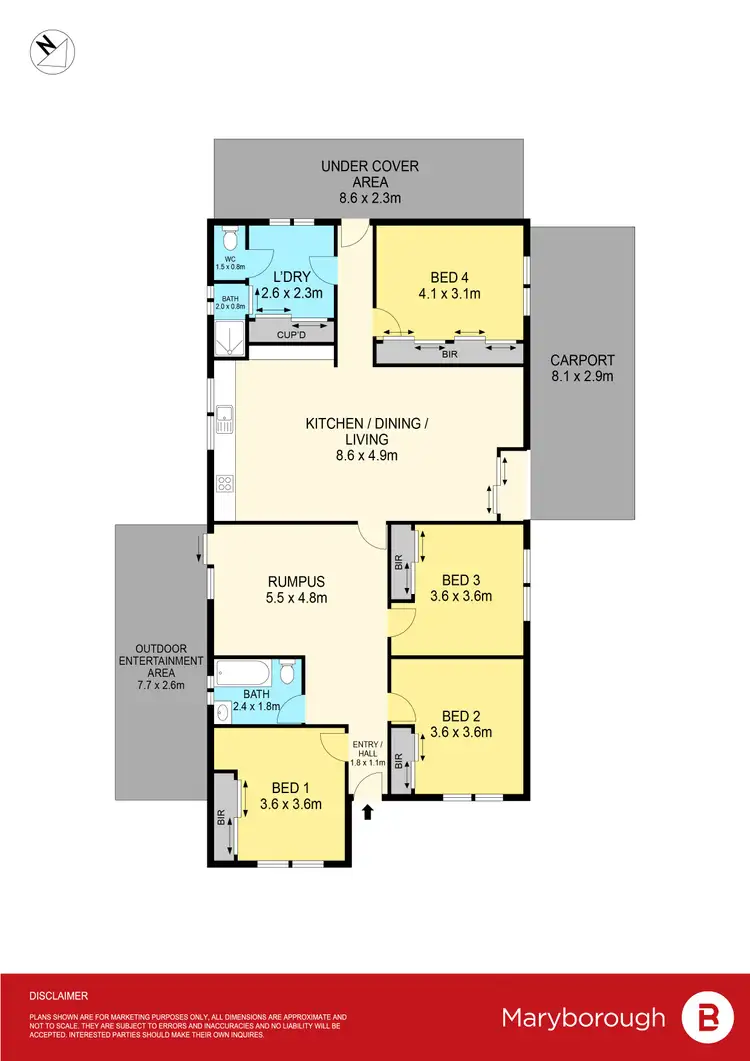 Floorplan of Homely house listing, 4 Majorca Road, Maryborough VIC 3465