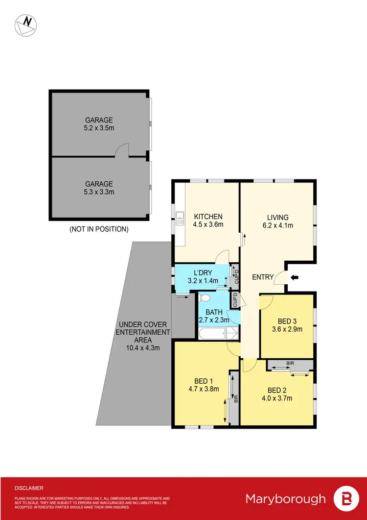 Floorplan of Homely house listing, 131 Avoca Crescent, Maryborough VIC 3465