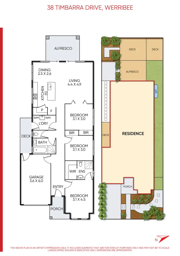 Floorplan of Homely house listing, 38 Timbarra Drive, Werribee VIC 3030