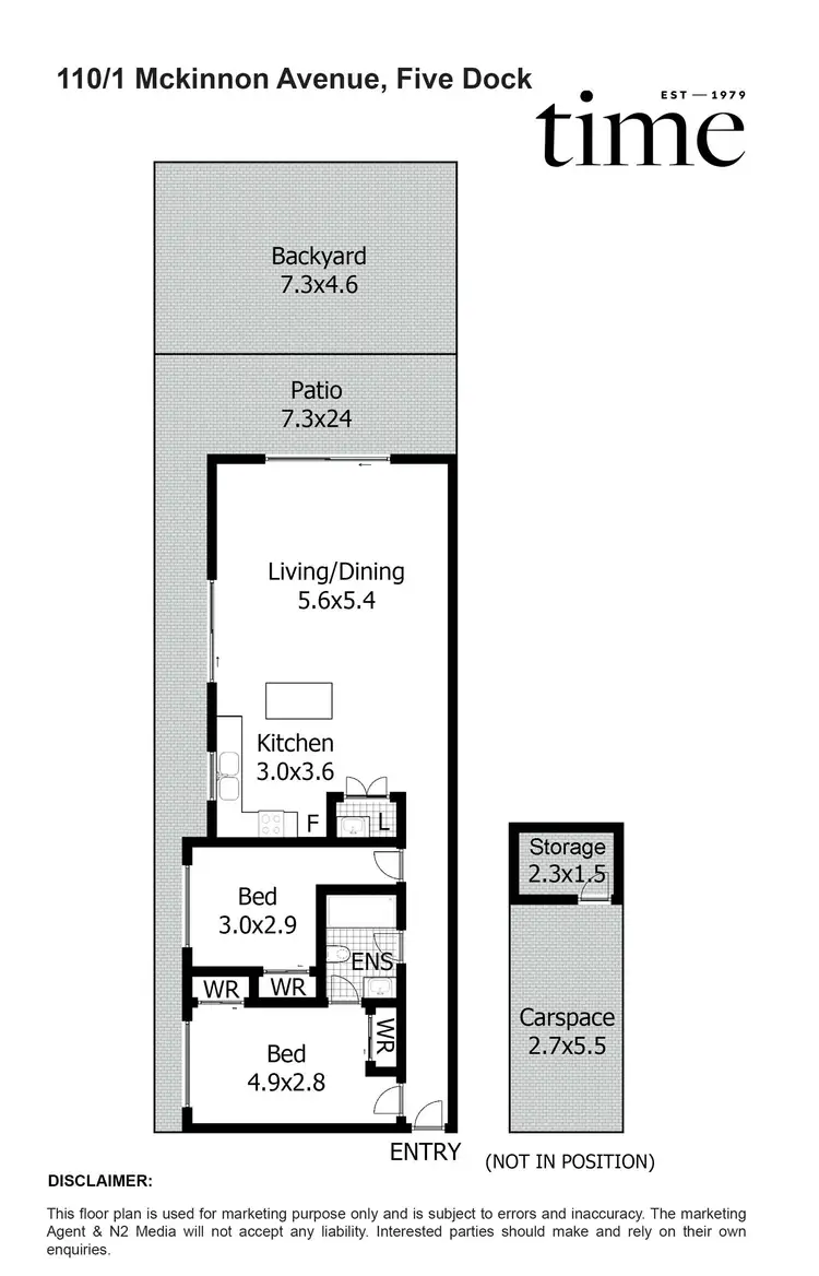 Floorplan of Homely apartment listing, 110/1 McKinnon Avenue, Five Dock NSW 2046
