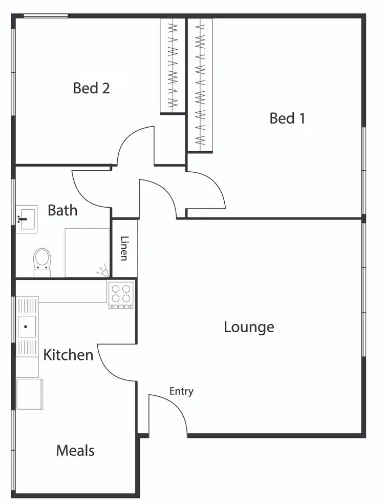 Floorplan of Homely unit listing, 18/145 Carruthers Street, Curtin ACT 2605