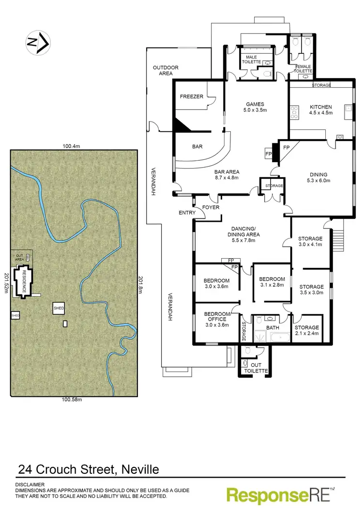 Floorplan of Homely house listing, 24 Crouch Street, Neville NSW 2799