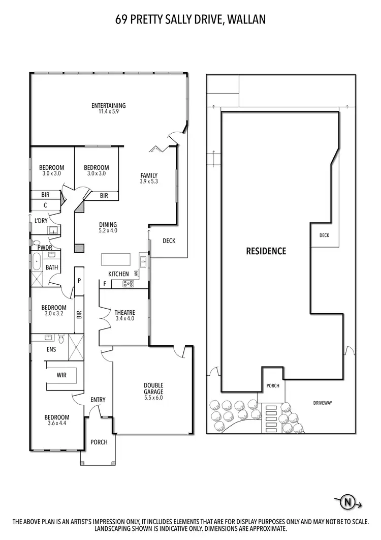 Floorplan of Homely house listing, 69 Pretty Sally Drive, Wallan VIC 3756