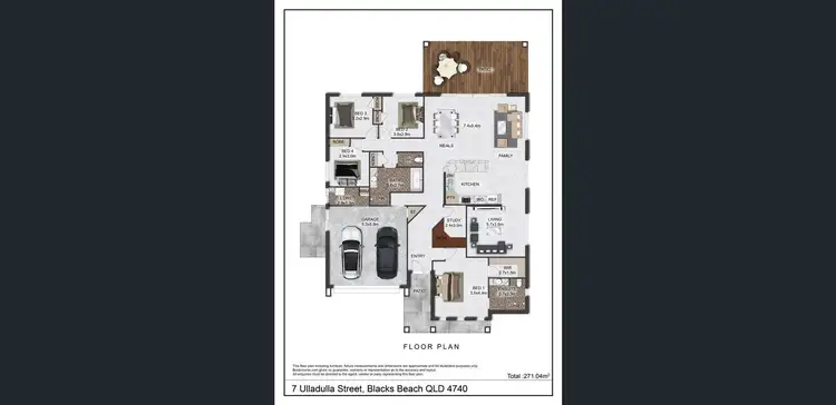 Floorplan of Homely house listing, 7 Ulladulla Street, Blacks Beach QLD 4740