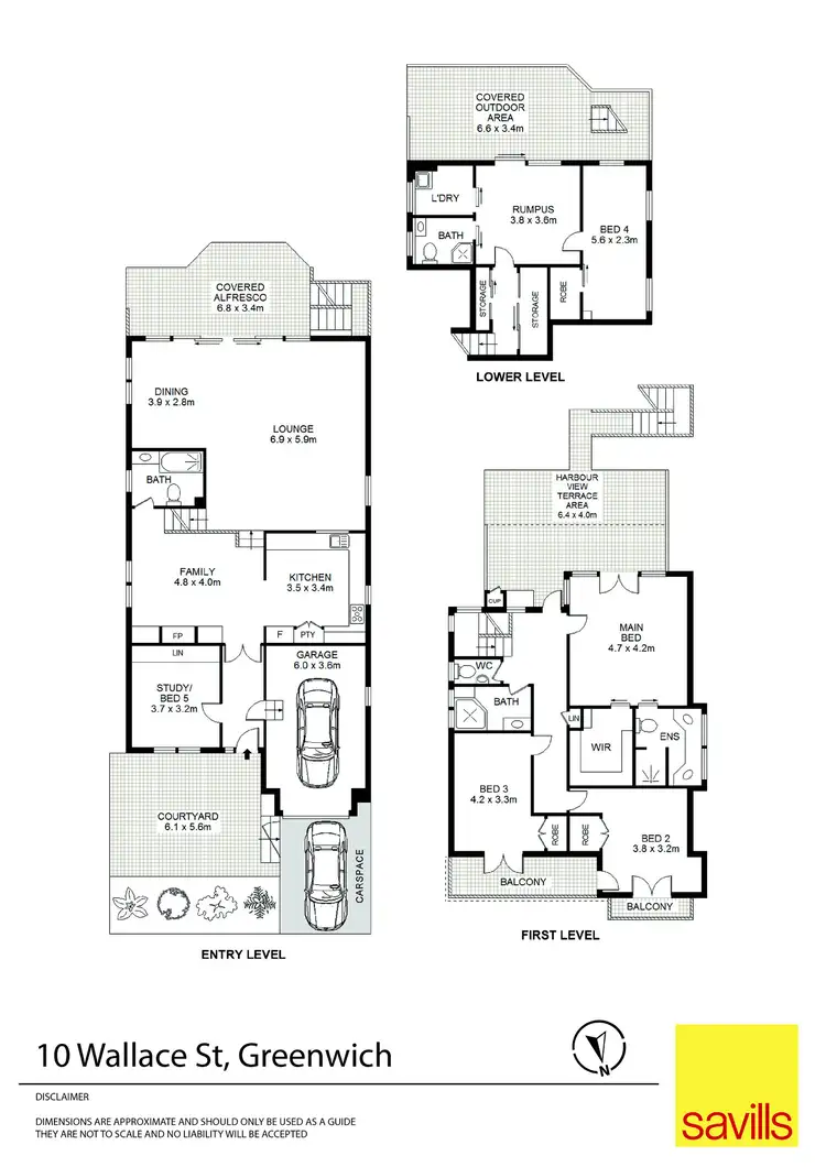 Floorplan of Homely house listing, 10 Wallace Street, Greenwich NSW 2065