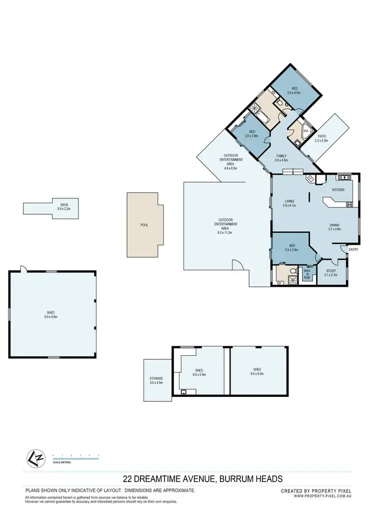 Floorplan of Homely house listing, 22 Dreamtime Avenue, Burrum Heads QLD 4659