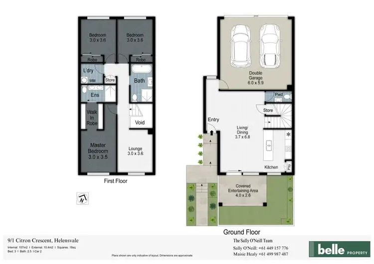 Floorplan of Homely townhouse listing, 9/1 Citron Crescent, Helensvale QLD 4212