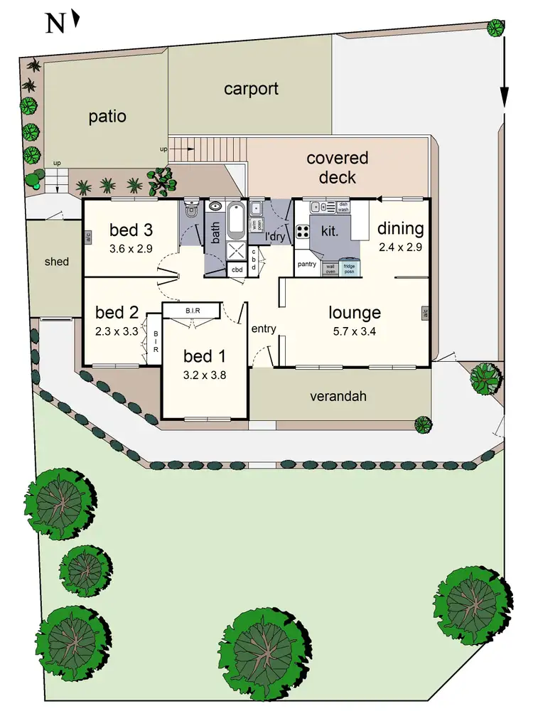 Floorplan of Homely house listing, 129 Anderson Street, Lilydale VIC 3140