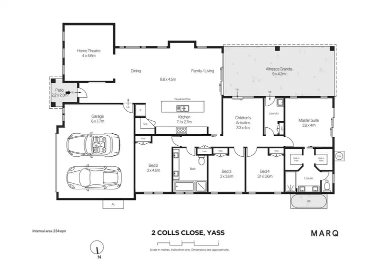 Floorplan of Homely house listing, 2 Colls Close, Yass NSW 2582