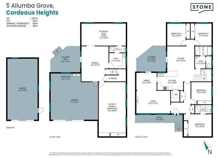Floorplan of Homely house listing, 5 Allumba Grove, Cordeaux Heights NSW 2526