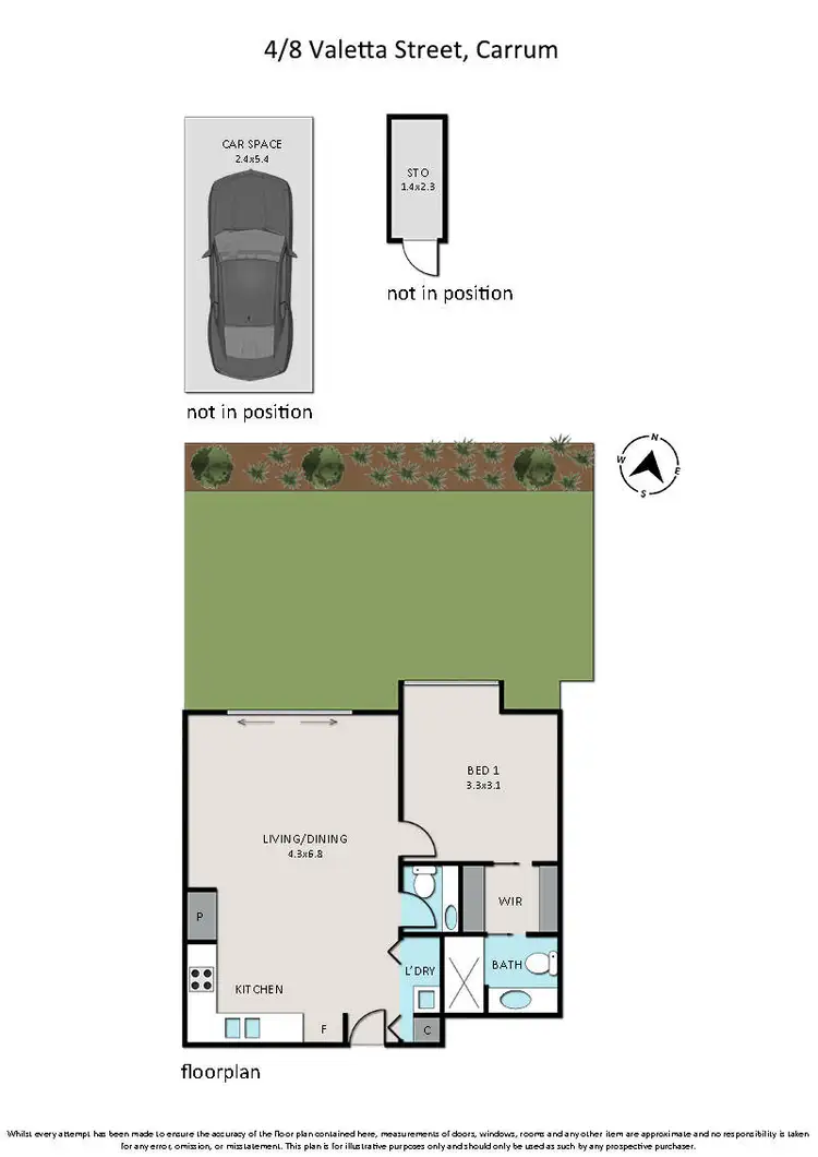 Floorplan of Homely unit listing, 4/8 Valetta Street, Carrum VIC 3197