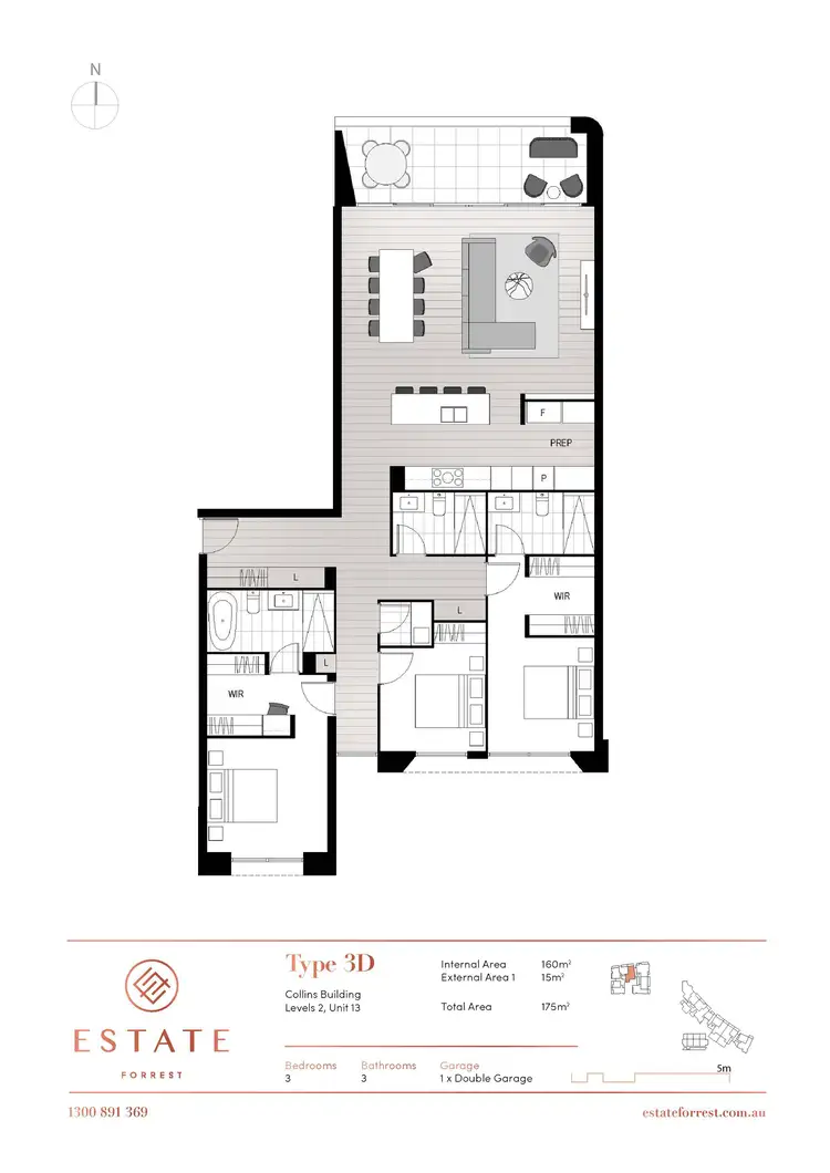 Floorplan of Homely apartment listing, 13/7 State Circle, Forrest ACT 2603