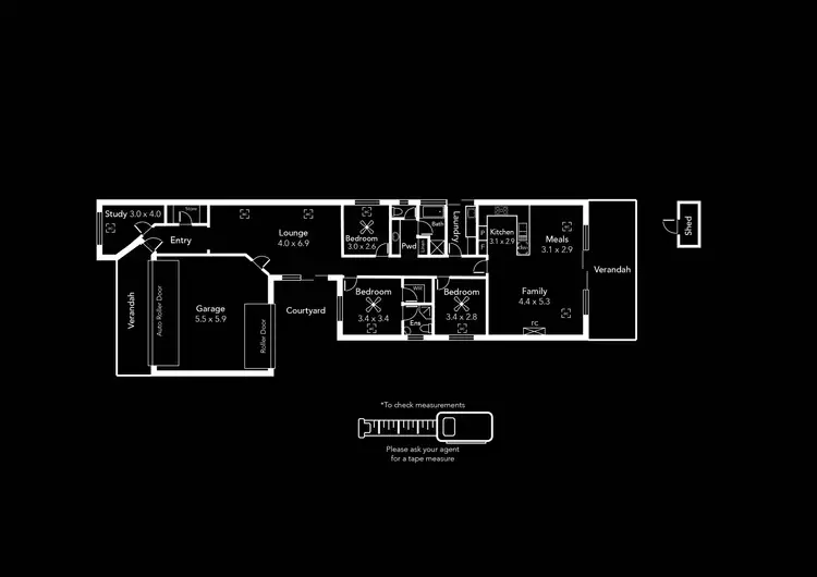 Floorplan of Homely house listing, 6A Collingwood Avenue, Flinders Park SA 5025