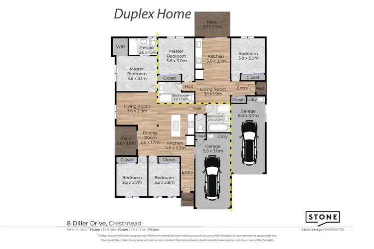 Floorplan of Homely house listing, 8 Diller Drive, Crestmead QLD 4132