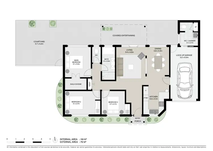 Floorplan of Homely villa listing, 1/42 Schnapper Road, Ettalong Beach NSW 2257