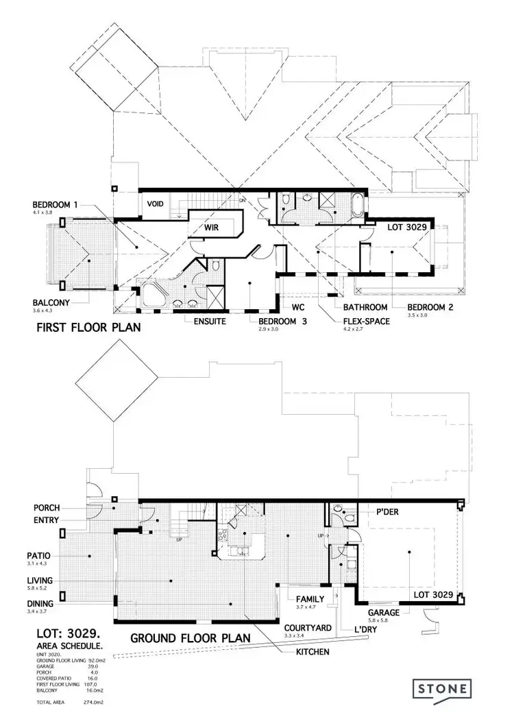 Floorplan of Homely semi-detached listing, 3106 The Boulevard, Carrara QLD 4211
