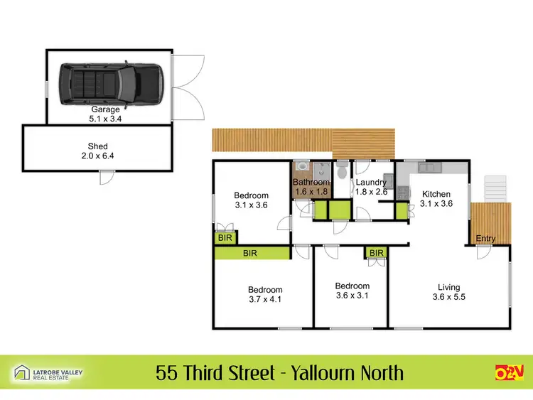 Floorplan of Homely house listing, 55 Third Street, Yallourn North VIC 3825