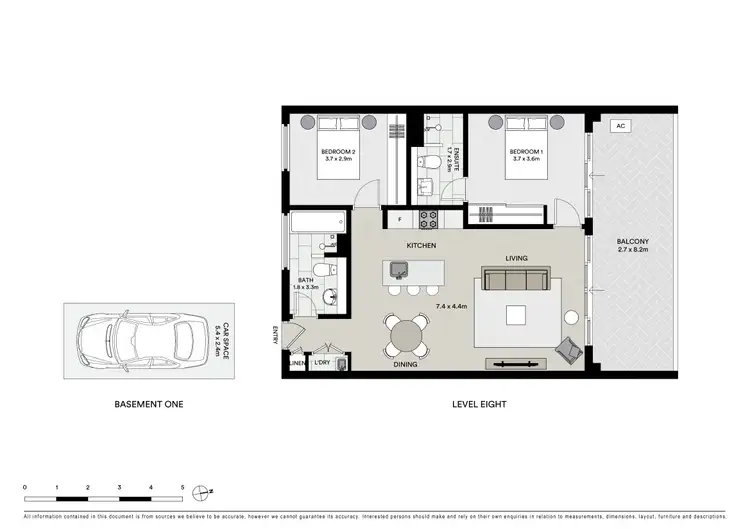 Floorplan of Homely apartment listing, 812/6 Galloway Street, Mascot NSW 2020