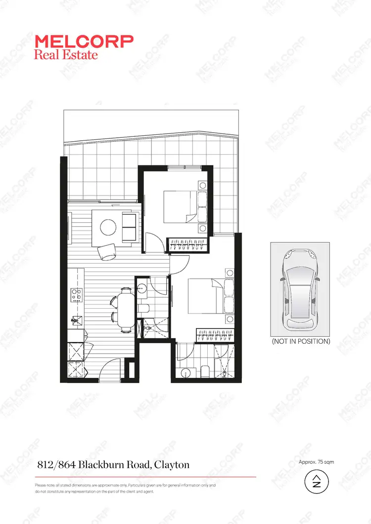 Floorplan of Homely apartment listing, 812/864 Blackburn Road, Clayton VIC 3168