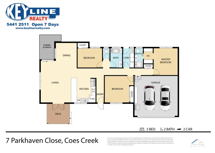 Floorplan of Homely house listing, 7 Parkhaven Close, Coes Creek QLD 4560