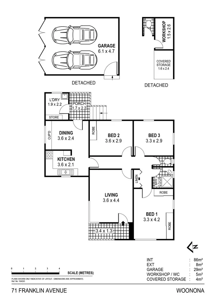 Floorplan of Homely house listing, 71 Franklin Avenue, Woonona NSW 2517
